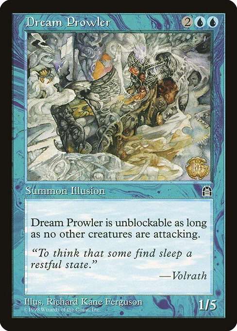 Dream Prowler, carta Magic di tipo Creature — Illusion illustrata da Richard Kane Ferguson