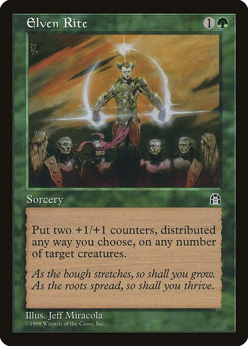 Elven Rite, carta Magic di tipo Sorcery illustrata da Jeff Miracola
