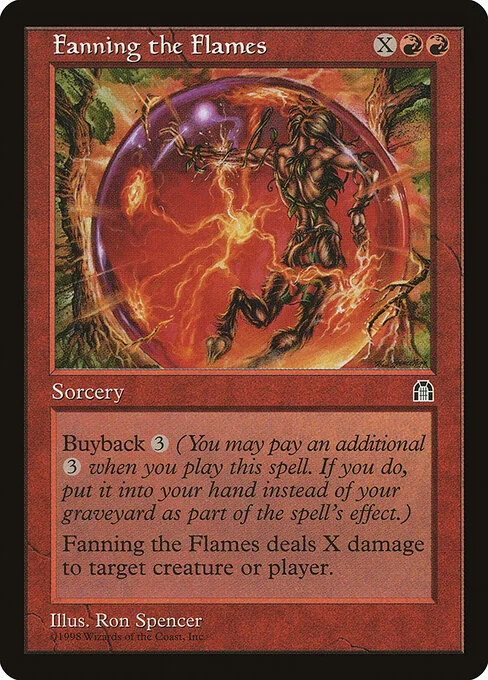 Fanning the Flames, carta Magic di tipo Sorcery illustrata da Ron Spencer