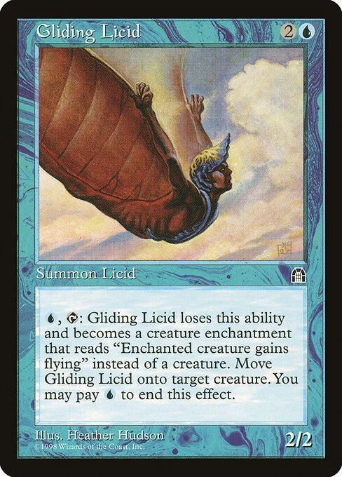 Gliding Licid, carta Magic di tipo Creature — Licid illustrata da Heather Hudson