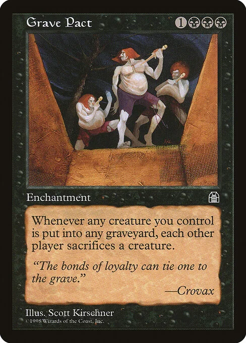 Grave Pact, carta Magic di tipo Enchantment illustrata da Scott Kirschner