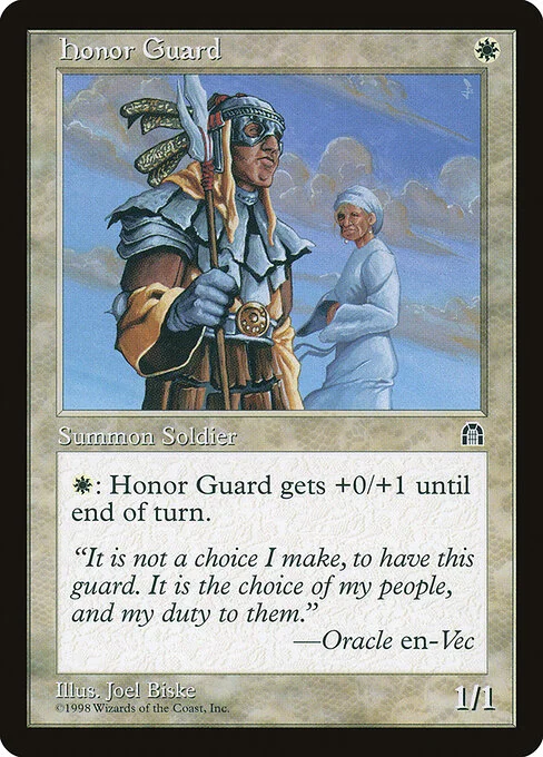 Honor Guard, carta Magic di tipo Creature — Human Soldier illustrata da Joel Biske
