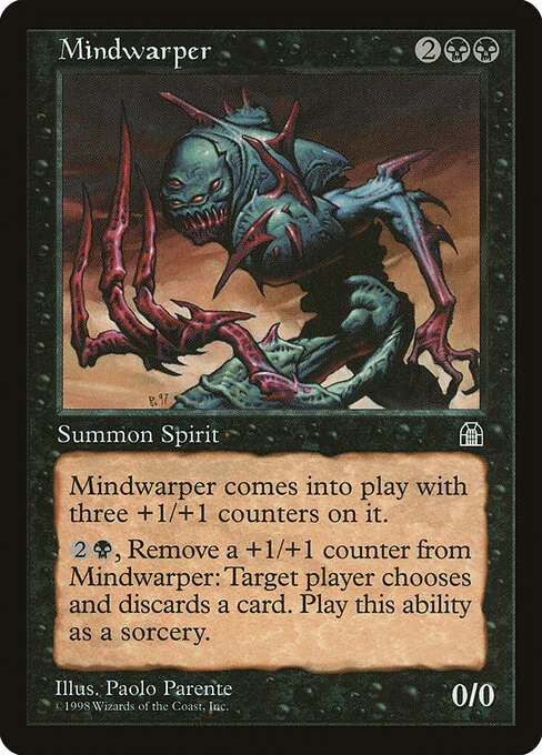 Mindwarper, carta Magic di tipo Creature — Spirit illustrata da Paolo Parente