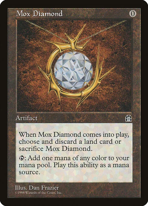 Mox Diamond, carta Magic di tipo Artifact illustrata da Dan Frazier