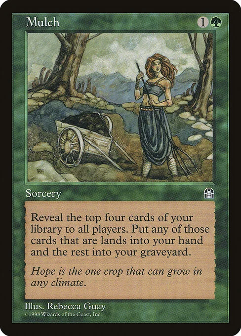 Mulch, carta Magic di tipo Sorcery illustrata da Rebecca Guay