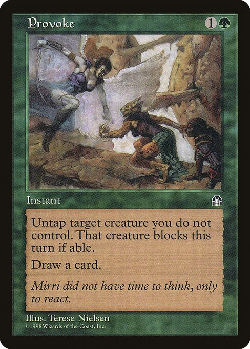 Provoke, carta Magic di tipo Instant illustrata da Terese Nielsen