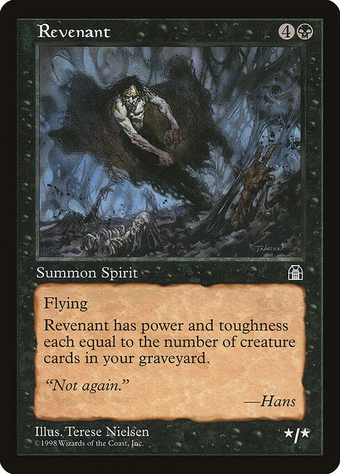 Revenant, carta Magic di tipo Creature — Spirit illustrata da Terese Nielsen