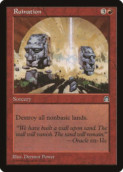 Ruination, carta Magic di tipo Sorcery illustrata da Dermot Power