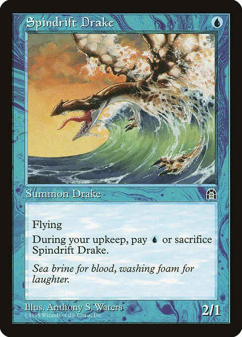 Spindrift Drake, carta Magic di tipo Creature — Drake illustrata da Anthony S. Waters