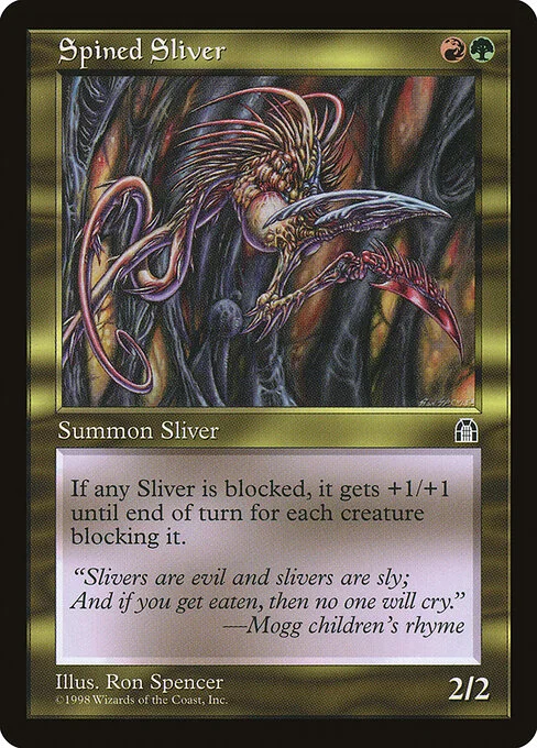 Spined Sliver, carta Magic di tipo Creature — Sliver illustrata da Ron Spencer