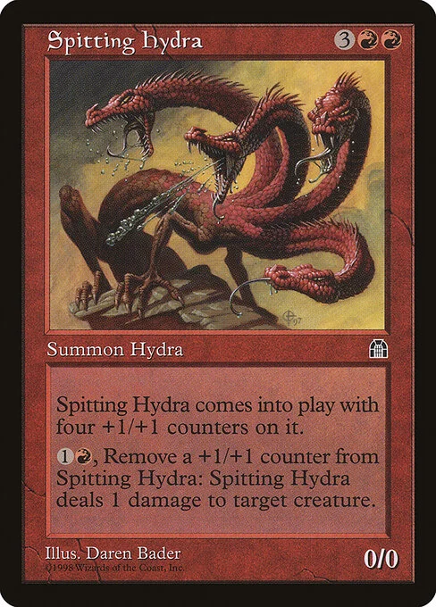 Spitting Hydra, carta Magic di tipo Creature — Hydra illustrata da Daren Bader