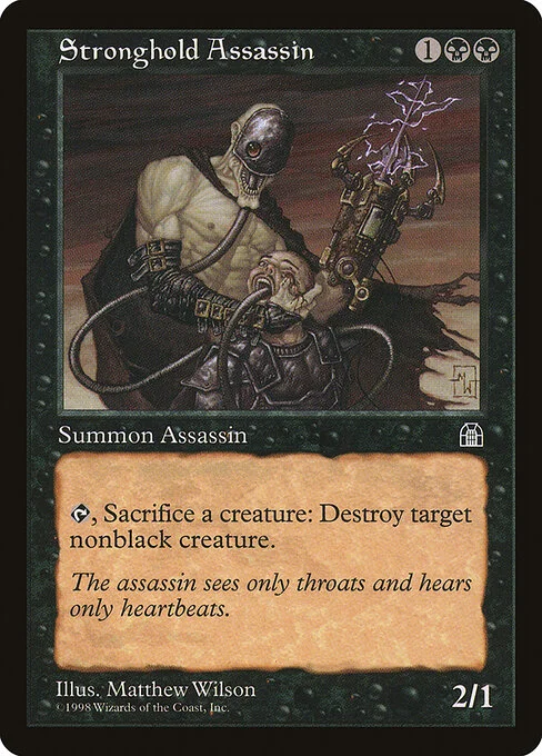 Stronghold Assassin, carta Magic di tipo Creature — Phyrexian Zombie Assassin illustrata da Matthew D. Wilson