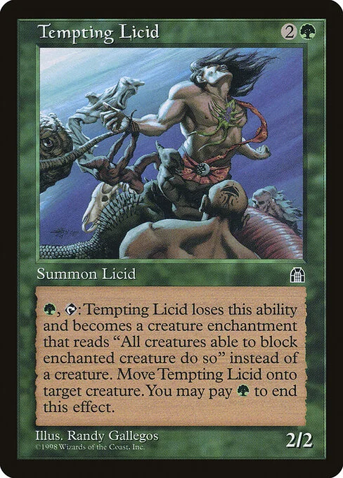 Tempting Licid, carta Magic di tipo Creature — Licid illustrata da Randy Gallegos