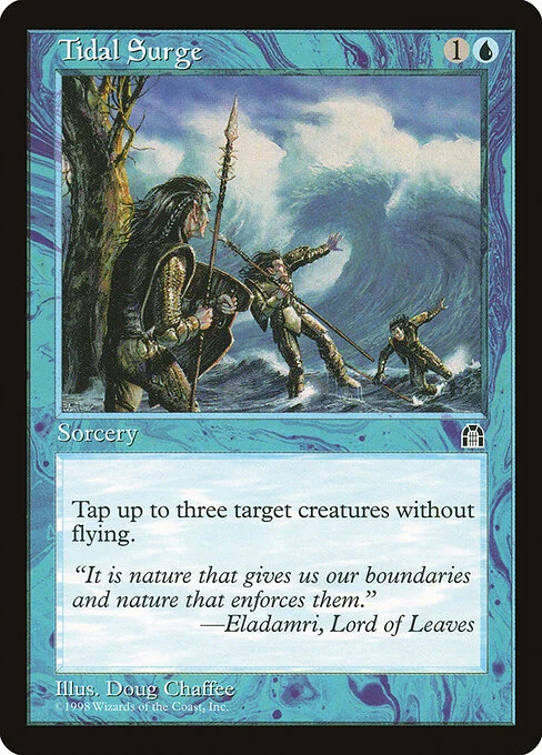 Tidal Surge, carta Magic di tipo Sorcery illustrata da Doug Chaffee