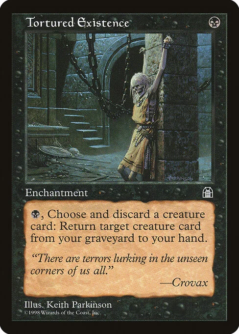 Tortured Existence, carta Magic di tipo Enchantment illustrata da Keith Parkinson
