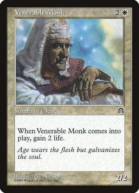 Venerable Monk, carta Magic di tipo Creature — Human Monk Cleric illustrata da Terese Nielsen