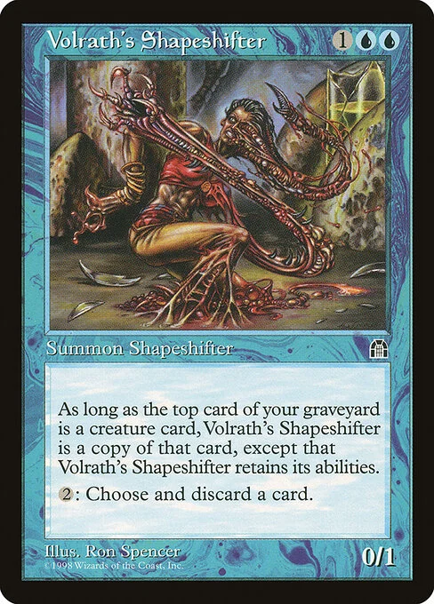 Volrath's Shapeshifter, carta Magic di tipo Creature — Phyrexian Shapeshifter illustrata da Ron Spencer