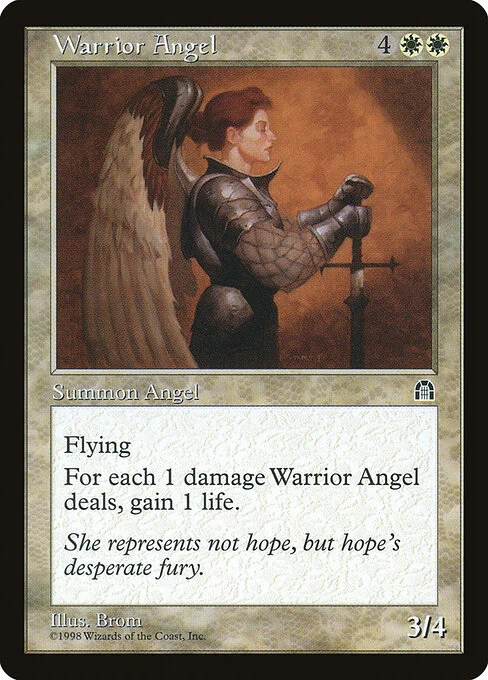 Warrior Angel, carta Magic di tipo Creature — Angel Warrior illustrata da Brom