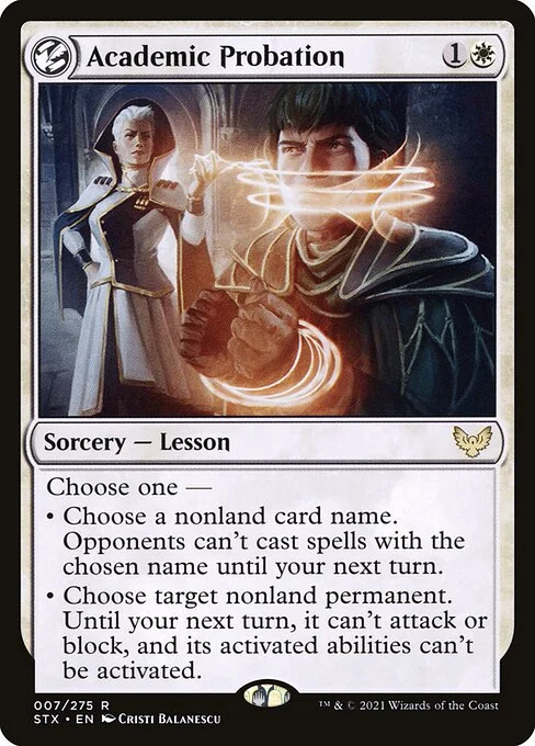 Academic Probation, carta Magic di tipo Sorcery — Lesson illustrata da Cristi Balanescu