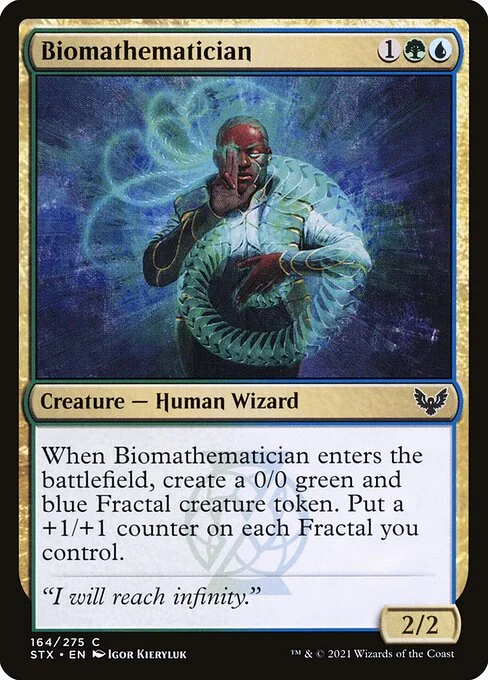 Biomathematician, carta Magic di tipo Creature — Human Wizard illustrata da Igor Kieryluk