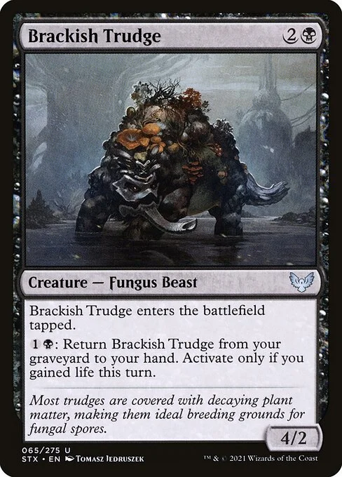 Brackish Trudge, carta Magic di tipo Creature — Fungus Beast illustrata da Tomasz Jedruszek