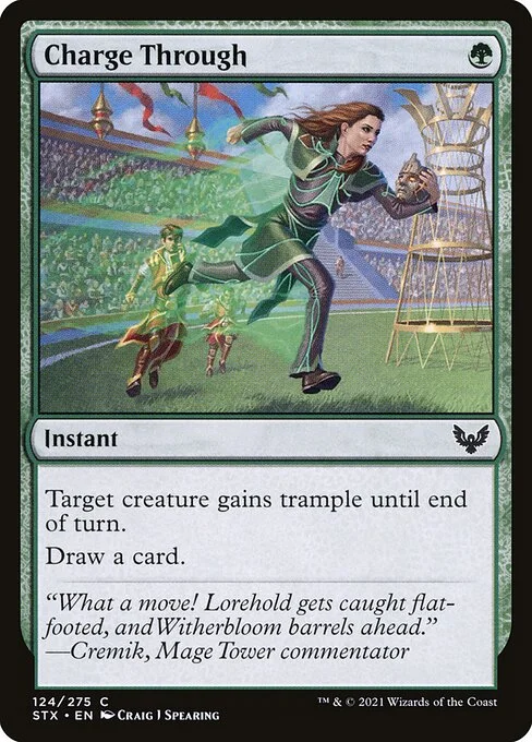 Charge Through, carta Magic di tipo Instant illustrata da Craig J Spearing