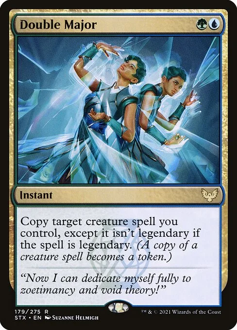 Double Major, carta Magic di tipo Instant illustrata da Suzanne Helmigh