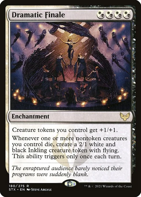Dramatic Finale, carta Magic di tipo Enchantment illustrata da Steve Argyle