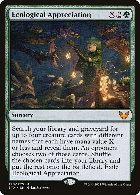 Ecological Appreciation, carta Magic di tipo Sorcery illustrata da Lie Setiawan