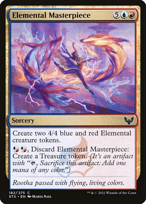 Elemental Masterpiece, carta Magic di tipo Sorcery illustrata da Marta Nael