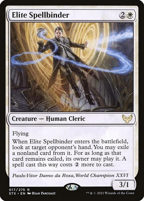 Elite Spellbinder, carta Magic di tipo Creature — Human Cleric illustrata da Ryan Pancoast