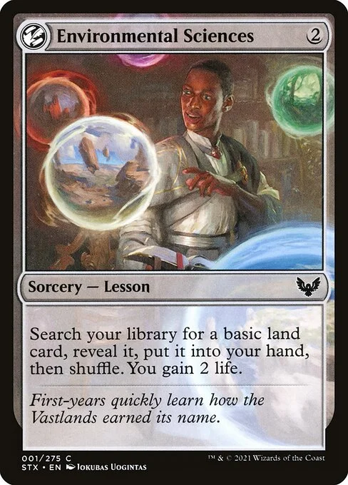 Environmental Sciences, carta Magic di tipo Sorcery — Lesson illustrata da Jokubas Uogintas