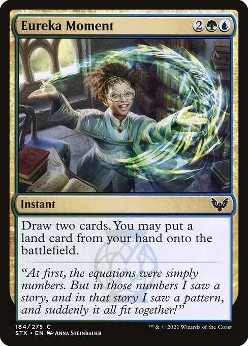 Eureka Moment, carta Magic di tipo Instant illustrata da Anna Steinbauer