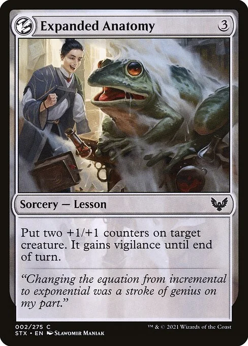 Expanded Anatomy, carta Magic di tipo Sorcery — Lesson illustrata da Slawomir Maniak