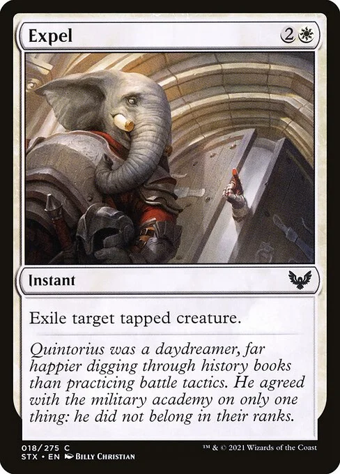 Expel, carta Magic di tipo Instant illustrata da Billy Christian