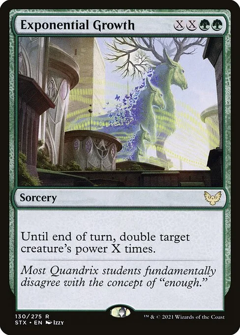 Exponential Growth, carta Magic di tipo Sorcery illustrata da Izzy