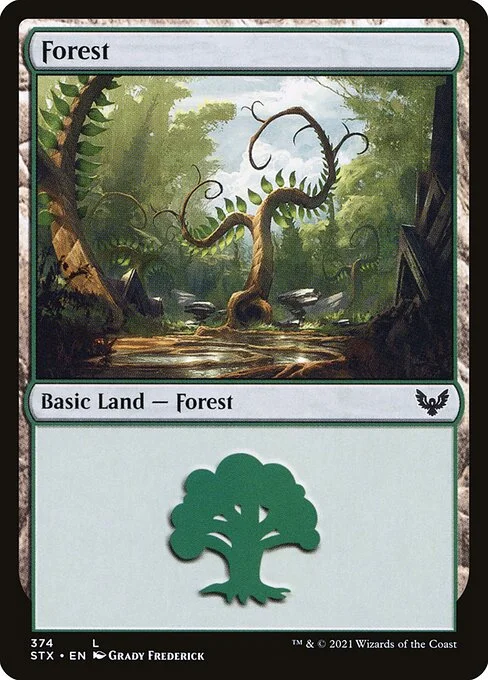 Forest, carta Magic di tipo Basic Land — Forest illustrata da Grady Frederick