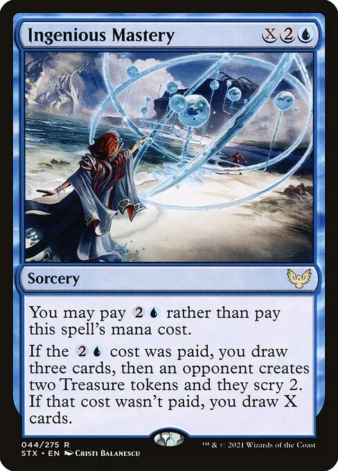 Ingenious Mastery, carta Magic di tipo Sorcery illustrata da Cristi Balanescu
