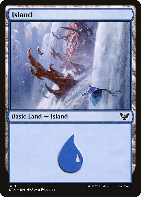 Island, carta Magic di tipo Basic Land — Island illustrata da Adam Paquette