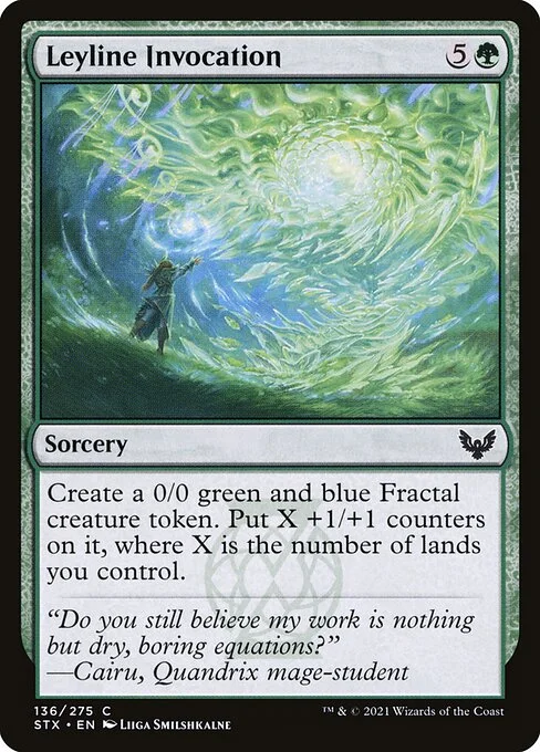 Leyline Invocation, carta Magic di tipo Sorcery illustrata da Liiga Smilshkalne