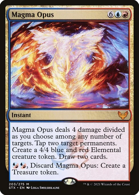 Magma Opus, carta Magic di tipo Instant illustrata da Liiga Smilshkalne