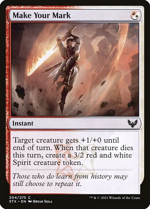 Make Your Mark, carta Magic di tipo Instant illustrata da Bryan Sola
