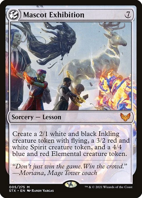Mascot Exhibition, carta Magic di tipo Sorcery — Lesson illustrata da Randy Vargas