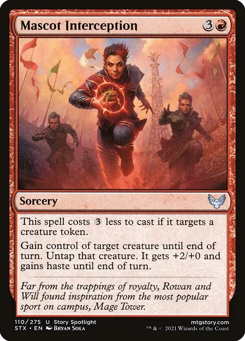 Mascot Interception, carta Magic di tipo Sorcery illustrata da Bryan Sola
