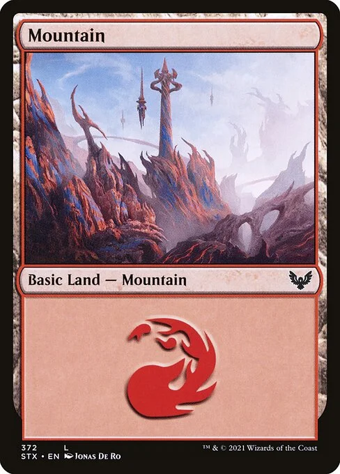 Mountain, carta Magic di tipo Basic Land — Mountain illustrata da Jonas De Ro