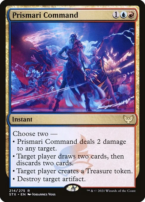 Prismari Command, carta Magic di tipo Instant illustrata da Johannes Voss