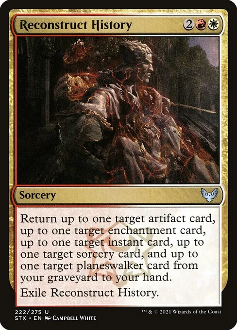 Reconstruct History, carta Magic di tipo Sorcery illustrata da Campbell White