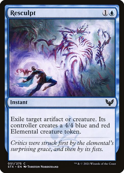 Resculpt, carta Magic di tipo Instant illustrata da Torstein Nordstrand