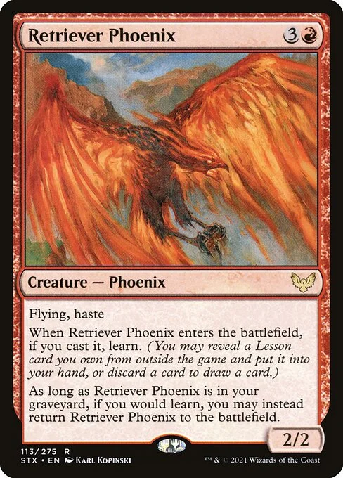 Retriever Phoenix, carta Magic di tipo Creature — Phoenix illustrata da Karl Kopinski