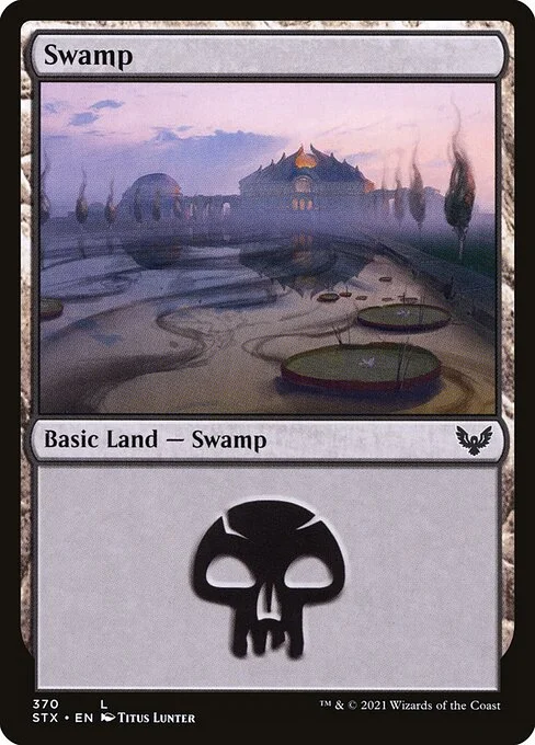 Swamp, carta Magic di tipo Basic Land — Swamp illustrata da Titus Lunter